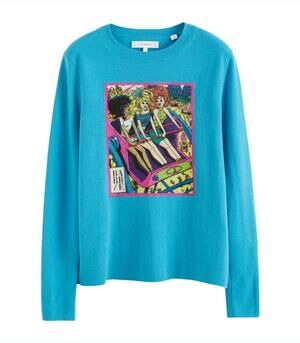 Chinti & Parker x Barbie Rollercoaster Sweater Wool Cashmere Size XXL NWT